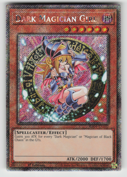 Dark Magician Girl (3rd Art) Yugioh RA04-EN107 Platinum Secret Rare PSR NM - Image 1