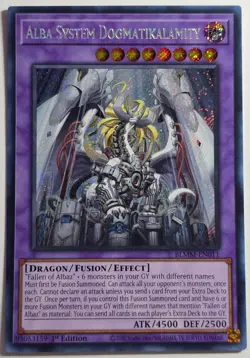Yugioh Alba System Dogmatikalamity BLMM-EN011 Secret Rare 1st Edition - Image 1