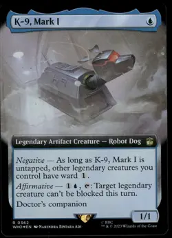 1x Foil K-9, Mark I (Extended Art) - Universes Beyond: Doctor Who - NM - MTG - Image 1