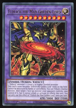 Eldlich the Mad Golden Lord - MGED-EN123 - Gold Rare - 1st Edition Yugioh - Image 1