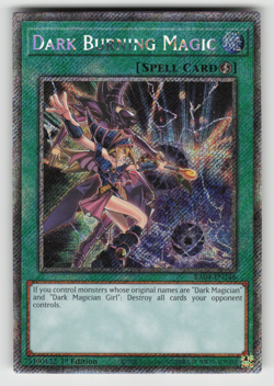 Dark Burning Magic Yugioh RA04-EN246 Platinum Secret Rare PSR NM - Image 1