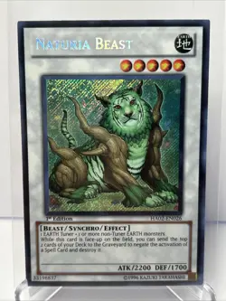 Yugioh Naturia Beast HA02-EN026 Secret Rare 1st Ed NM - Image 1