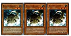 Yugioh- 3X Balloon Lizard - Common - Unlimited - IOC-072 - Near Mint - Image 1