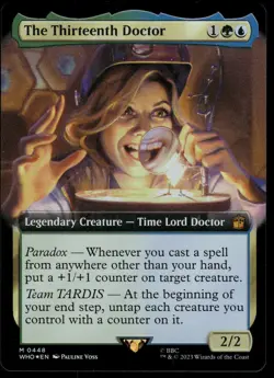 1x Foil The Thirteenth Doctor (Extended Art) - Universes Beyond: Dr Who - NM MTG - Image 1