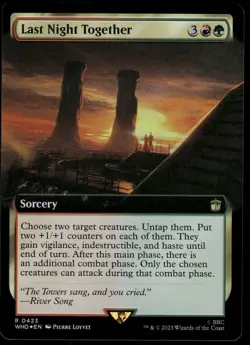 1x Foil Last Night Together (Extended Art) - Universes Beyond: Dr Who - NM - MTG - Image 1