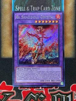 Yugioh El Shaddoll Grysta NECH-EN048 Secret Rare NM - Image 1