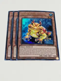 3x Swap Frog 1st Edition Ultra Rare RA03-EN005 Yu-Gi-Oh! - Image 1