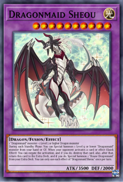 YUGIOH x3 BLMM-EN064 DRAGONMAID SHEOU - EMBLAZONED ULTRA 1st EDITION - Image 1