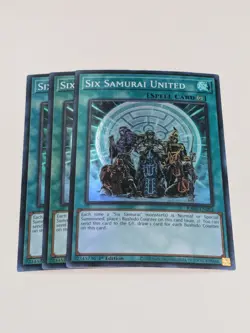 3x Six Samurai United 1st Edition Super Rare RA03-EN054 Yu-Gi-Oh! - Image 1