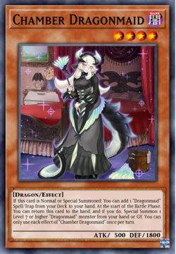 YUGIOH x3 BLMM-EN062 CHAMBER DRAGONMAID - EMBLAZONED ULTRA 1st EDITION - Image 1
