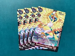 Phoenixmon (X Antibody) BT16-015 Playset Beginning Observer Digimon Card Game x4 - Image 1