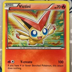 Victini 15/101 Holo Rare Black & White Noble Victories Pokemon Card 2011 LP/NM - Image 2