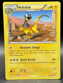 Heliolisk Pokemon Card 37/106 XY Flashfire NM - Image 1