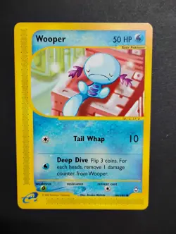 Wooper 66/147 Aquapolis Non-Holo NM Vintage Pokemon Card 2002 - Image 1