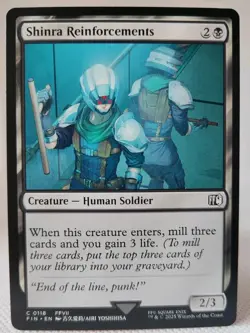 Magic MTG - Shinra Reinforcements - Final Fantasy - NMINT #0118 - Image 1