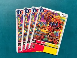Lynxmon BT16-009 Playset Beginning Observer Digimon Card Game x4 - Image 1