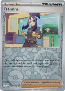 Dendra 179/193 Paldea Evolved Trainer Pokemon Card NM Reverse Holo - Image 1