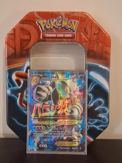 Pokemon Mega-Mewtwo-EX TCG Full Art Holo Card Breakthrough 159/162 Ultra Rare - Image 2
