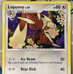 Lopunny 63/147 Non Holo Platinum Supreme Victors Pokemon Card 2009 NM/LP - Image 2