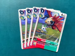 Aquilamon BT16-008 Playset Beginning Observer Digimon Card Game x4 - Image 1