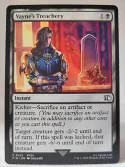 Magic MTG - Vayne's Treachery - Final Fantasy - NMINT #0124 - Image 1