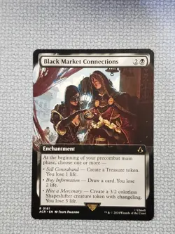 Black Market Connections NM Extended Art Regular MTG Assassin's Creed Near Mint - Image 1