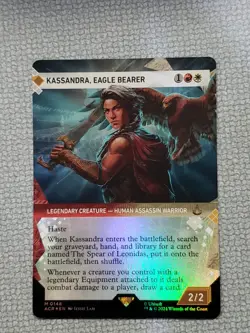 Kassandra Eagle Bearer Showcase Foil NM MTG Assassin's Creed - Image 1