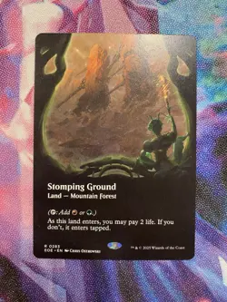 Stomping Ground- Edge of Eternities Borderless Regular MTG-NM Pack Fresh - Image 1