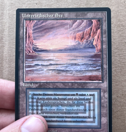 Magic The Gathering Underground Sea German 3rd Edition Revised Black Border MTG - Image 2