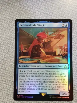 Leonardo da Vinci NM Foil MTG Universes Beyond: Assassin Near Mint - Image 1
