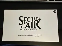 SDCC 2025 x Secret Lair Devastation of Dragons Roadshow Rainbow Foil Magic MTG - Image 1
