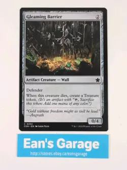 MTG Gleaming Barrier 252 FDN Foundations common - Mint - Image 1