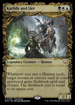 MTG Katilda and Lier (Showcase Planar Booster Fun) [March of the Machine Comman - Image 1