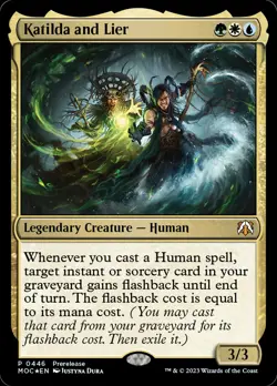 MTG Katilda and Lier [March of the Machine Commander Prerelease Promos] Foil Ne - Image 1