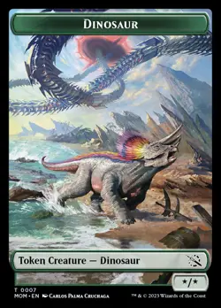 MTG Dinosaur Token [March of the Machine Tokens] Near Mint - Image 1