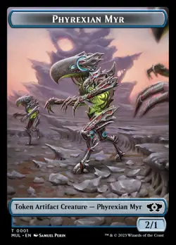 MTG Phyrexian Myr Token [Multiverse Legends Tokens] Near Mint - Image 1