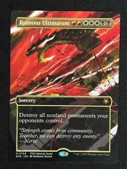 1x MTG Ruinous Ultimatum (Borderless) - Special Guests (SPG) (TDM) #108 - Magic - Image 3