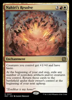MTG Nahiri's Resolve [March of the Machine: The Aftermath] Foil Near Mint - Image 1