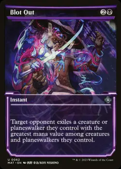 MTG Blot Out (Showcase) [March of the Machine: The Aftermath] Near Mint - Image 1