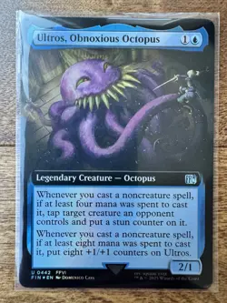 Magic MTG Final Fantasy - Ultros, Obnoxious Octopus EXTENDED ART FOIL FIN U 442 - Image 1