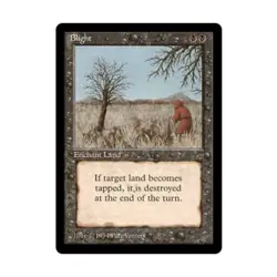 WOTC MtG Legends Blight (U) EX - Image 1
