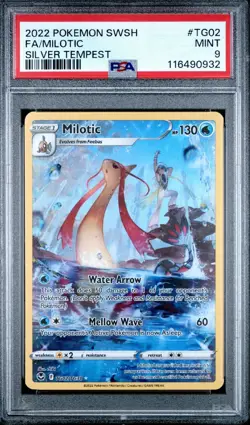 Milotic 2022 Pokemon Sword & Shield EN TG02/TG30 PSA 9 Silver Tempest - Image 1