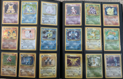 Pokemon Complete Unlimited Base Jungle Fossil Sets + Black Promo Mew 8 + Binder - Image 1