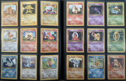 Pokemon Complete Unlimited Base Jungle Fossil Sets + Black Promo Mew 8 + Binder - Image 2