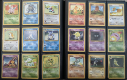 Pokemon Complete Unlimited Base Jungle Fossil Sets + Black Promo Mew 8 + Binder - Image 3