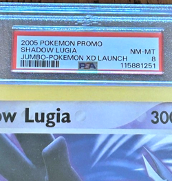 SHADOW LUGIA - 2005 POKEMON PRMO JUMBO - XD LAUNCH PSA 8 - Image 2