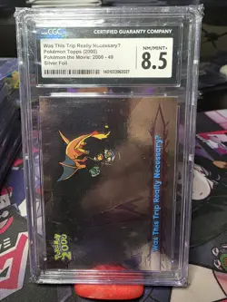 2000 Topps Pokemon Was This Really Necessary Silver Foil CGC 8.5 - Image 1