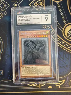 YUGIOH Winged Dragon of Ra 1st Edition Ghost Rare LED7-EN000 - Image 1