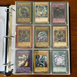 Yugioh Vintage Collection Binder w Bonus Packs/Slab + Comic Con 2025 Pins & Mat! - Image 1