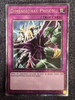 Yugioh Dimensional Prison RA04-EN132 Quarter Century Secret Rare 1st Edition NM - Image 1